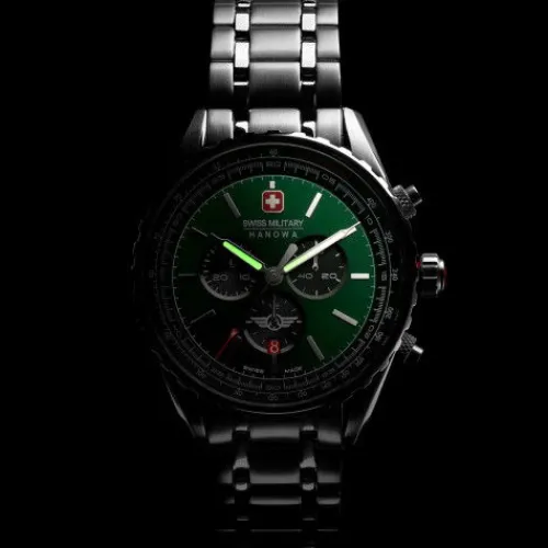 Swiss Military Hanowa Metallarmband-Afterburn Chrono - SMWGI0000307
