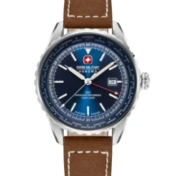 Swiss Military Hanowa Lederarmband-Afterburn GMT - SMWGB0003202