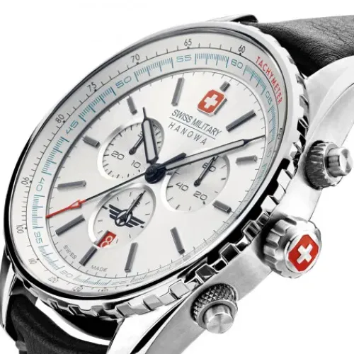 Swiss Military Hanowa Lederarmband-Afterburn Chrono - SMWGC0000302