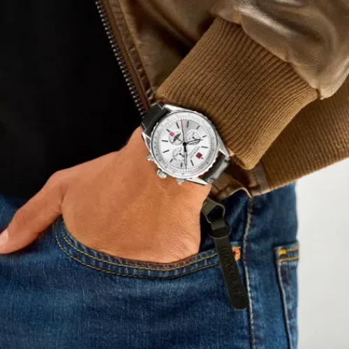 Swiss Military Hanowa Lederarmband-Afterburn Chrono - SMWGC0000302