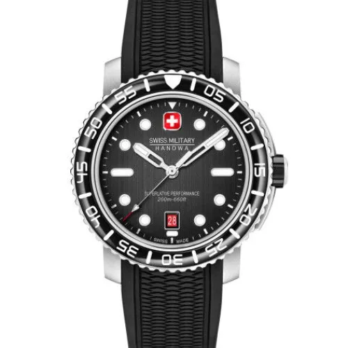 Swiss Military Hanowa Silikonarmband-Black Marlin - SMWGN0001701