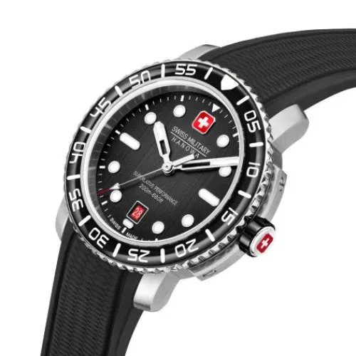 Swiss Military Hanowa Silikonarmband-Black Marlin - SMWGN0001701