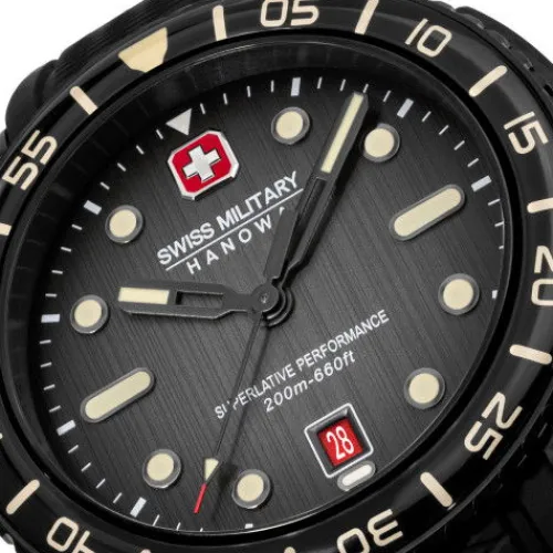 Swiss Military Hanowa Silikonarmband-Black Marlin - SMWGN0001730