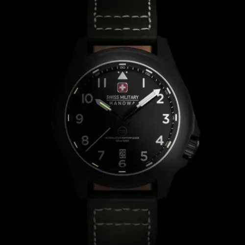 Swiss Military Hanowa Lederarmband-Fieldmaster Tritium - SMWGB0005240