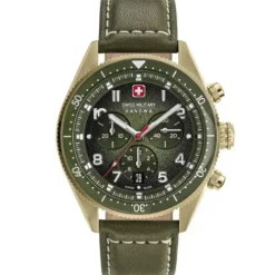 Swiss Military Hanowa Lederarmband-Greyhound Chrono - SMWGC0003850