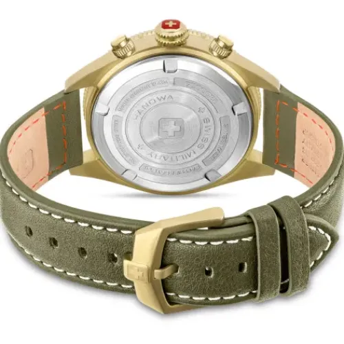 Swiss Military Hanowa Lederarmband-Greyhound Chrono - SMWGC0003850