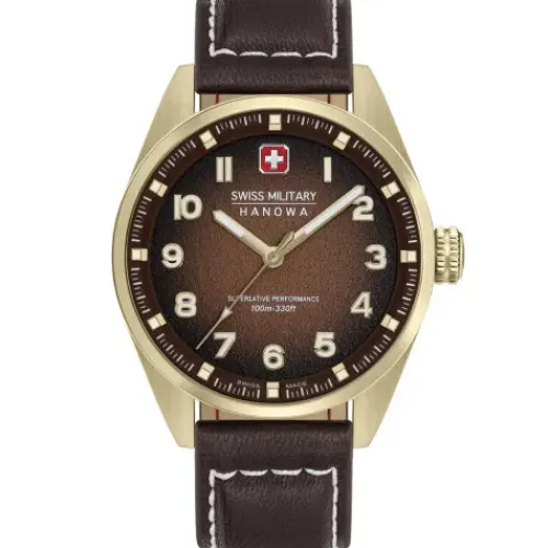 Swiss Military Hanowa Lederarmband-Greyhound - SMWGA0001551