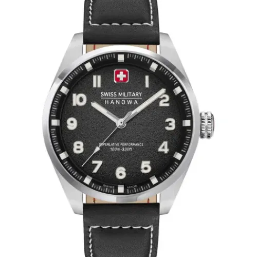 Swiss Military Hanowa Lederarmband-Greyhound - SMWGA0001505