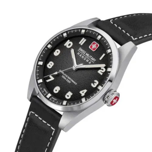 Swiss Military Hanowa Lederarmband-Greyhound - SMWGA0001505