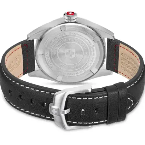 Swiss Military Hanowa Lederarmband-Greyhound - SMWGA0001505