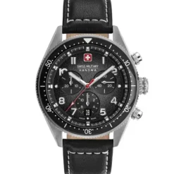 Swiss Military Hanowa Lederarmband-Greyhound Chrono - SMWGC0003801