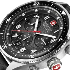 Swiss Military Hanowa Lederarmband-Greyhound Chrono - SMWGC0003801