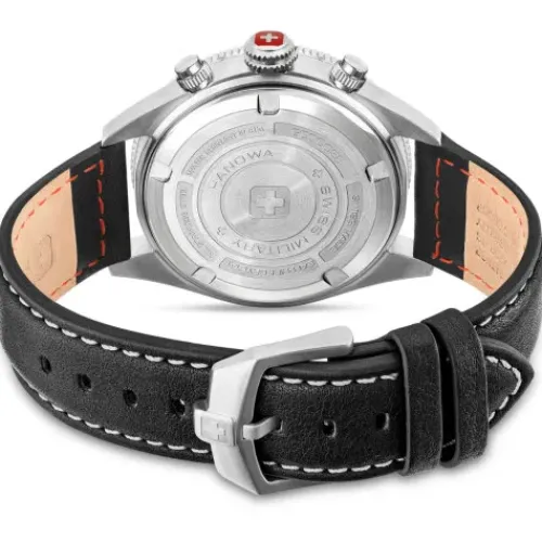 Swiss Military Hanowa Lederarmband-Greyhound Chrono - SMWGC0003801