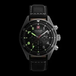 Swiss Military Hanowa Lederarmband-Greyhound Chrono - SMWGC0003801