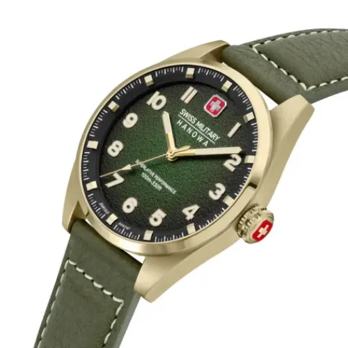 Swiss Military Hanowa Lederarmband-Greyhound - SMWGA0001550