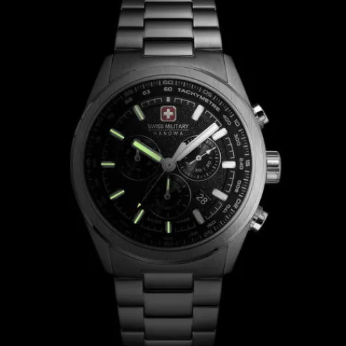 Swiss Military Hanowa Metallarmband-Navalus Pro Chrono - SMWGI0004204