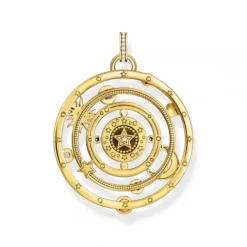 Thomas Sabo Anhänger-Anhänger Halbkugel mit Auge bunte Steine vergoldet - PE957-565-7