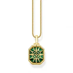 Thomas Sabo Anhänger-Anhänger Kompass Stern Grün - PE911-140-6