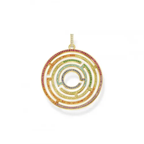 Thomas Sabo Anhänger-Anhänger Labyrinth Farbige Steine - PE921-488-7