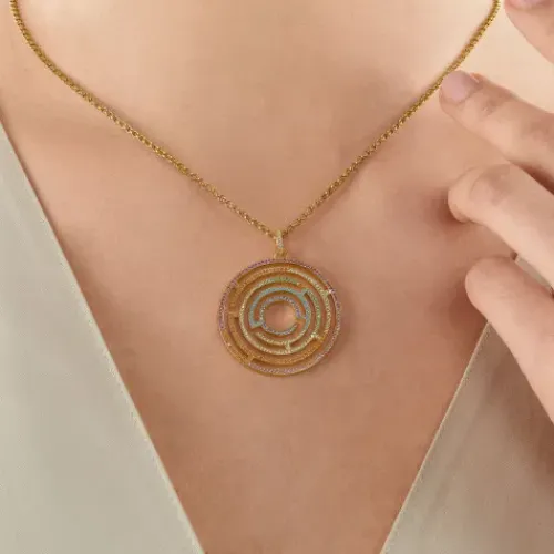 Thomas Sabo Anhänger-Anhänger Labyrinth Farbige Steine - PE921-488-7