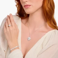 Thomas Sabo Anhänger-Anhänger mit weissen Steinen Silber - PE963-051-14
