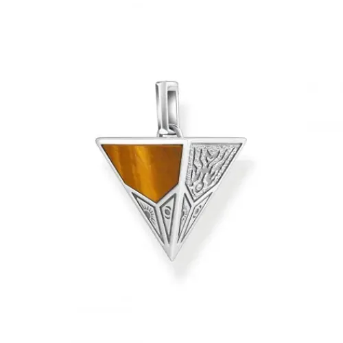 Thomas Sabo Anhänger-Anhänger Pyramide mit Schwarzem Onyx und Tigerauge Silber - PE952-507-7
