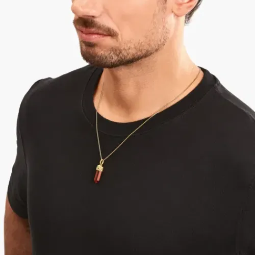 Thomas Sabo Anhänger-Anhänger rotes Tigerauge in Kristallform vergoldet - PE964-324-10