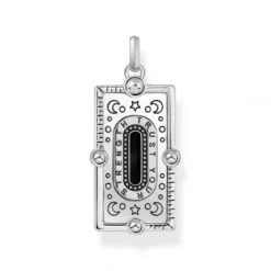 Thomas Sabo Anhänger-Anhänger Schlange mit schwarzer Kaltemaille und bunten Steinen Silber - PE958-473-7