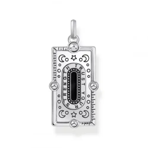 Thomas Sabo Anhänger-Anhänger Schlange mit schwarzer Kaltemaille und bunten Steinen Silber - PE958-473-7