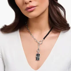 Thomas Sabo Anhänger-Anhänger Schlange mit schwarzer Kaltemaille und bunten Steinen Silber - PE958-473-7