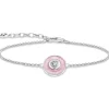 Thomas Sabo (Kette mit) Herz-Armband mit Anhänger rosa und Zirkonia in Herzform Silber - A2143-691-9-L19V