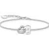 Thomas Sabo (Kette mit) Herz-Armband mit verschlungenen Herzen Silber - A2163-051-14-L19V