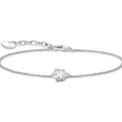 Thomas Sabo Armbänder-Armband mit weissem Zirkonia Tropfen Silber - A2159-051-14-L19V
