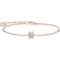 Thomas Sabo Armbänder-Armband Schneeflocke mit Weissen Steinen Roségold - A2082-416-14-L19V