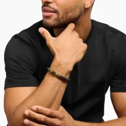 Thomas Sabo Armbänder-Armband Tigerauge Goldbraun und Blaugold - A2196-826-2