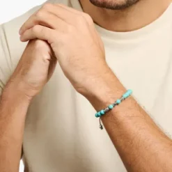 Thomas Sabo Armbänder-Armband Türkis Totenkopf - A1945-504-17-L22V