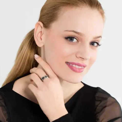 Thomas Sabo Ringe-Bandring Kreuz Pavé - TR1943-051-11