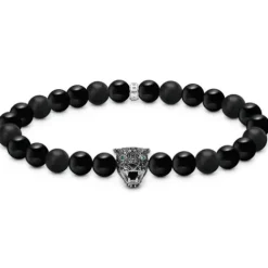 Thomas Sabo Armbänder-Bead Armband Black Cat Silber - A2192-705-11