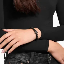 Thomas Sabo Armbänder-Bead Armband Black Cat Silber - A2192-705-11