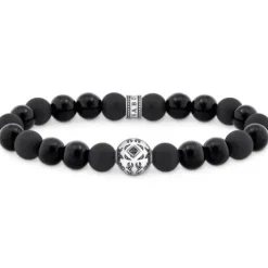 Thomas Sabo Armbänder-Beads Armband aus Obsidian Silber geschwärzt - A2145-705-11