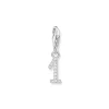 Thomas Sabo Charms/Beads-Charm-Anhänger Zahl 1 mit weissen Steinen Silber - 2125-051-21