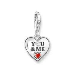 Thomas Sabo (Kette mit) Herz-Charm-Anhänger YOU & ME Silber - 2206-691-7