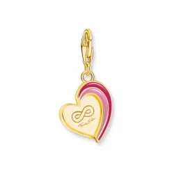 Thomas Sabo (Kette mit) Herz-Charm-Anhänger BEST FRIENDS Herz vergoldet - 2117-427-10
