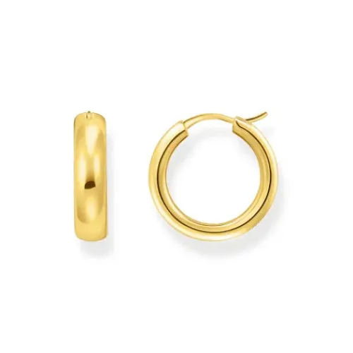 Thomas Sabo Ohrringe-Creolen Chunky Design vergoldet - CR746-413-39