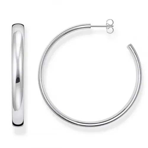 Thomas Sabo Ohrringe-Creolen Chunky gross Silber - CR641-001-21