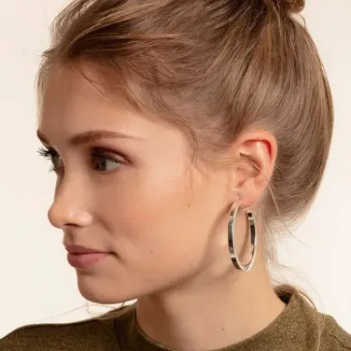 Thomas Sabo Ohrringe-Creolen Chunky gross Silber - CR641-001-21