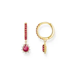 Thomas Sabo Ohrringe-Creolen mit Anhänger Vintage Romance vergoldet - CR748-995-10