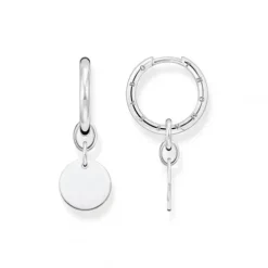 Thomas Sabo Ohrringe-Creolen mit Coin Silber - CR677-001-21