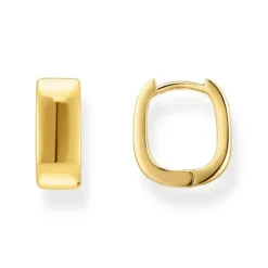 Thomas Sabo Ohrringe-Creolen mit eckiger Form vergoldet - CR743-413-39