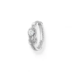 Thomas Sabo Ohrringe-Einzel Creole Seil mit Knoten Silber - CR695-051-14